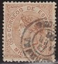 Spain 1867 Queen Isabel II 50 Mil Brown Edifil 96. esp 96 2. Uploaded by susofe